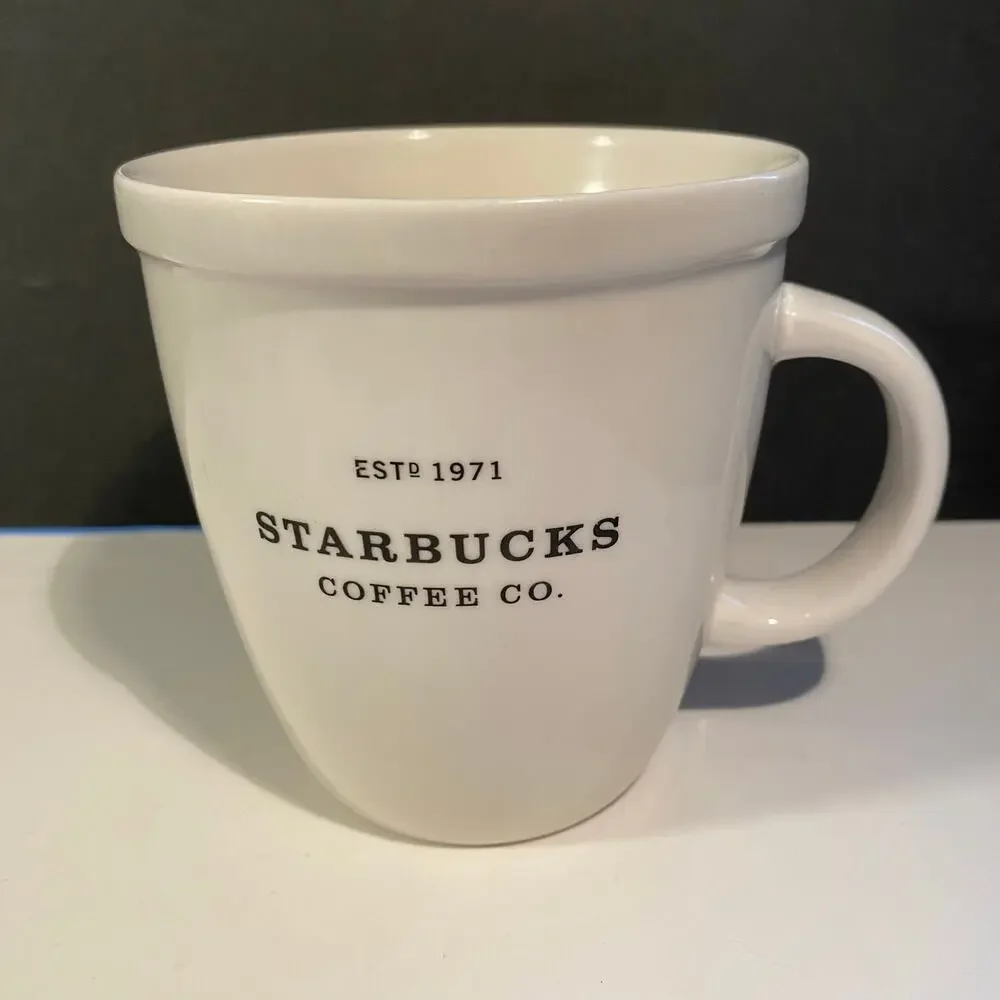 Starbucks Barista Mug 2007 18oz White Ceramic Starbucks Coffee Company Est.1971